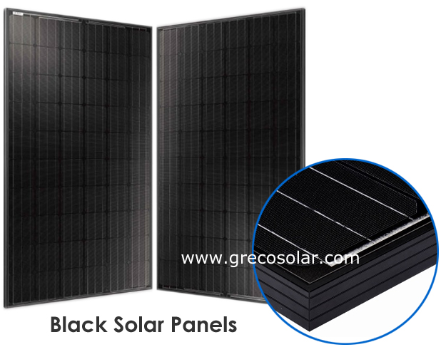 Monocrystalline черные панели солнечных батарей 260 ватт, черные панели солнечных батарей