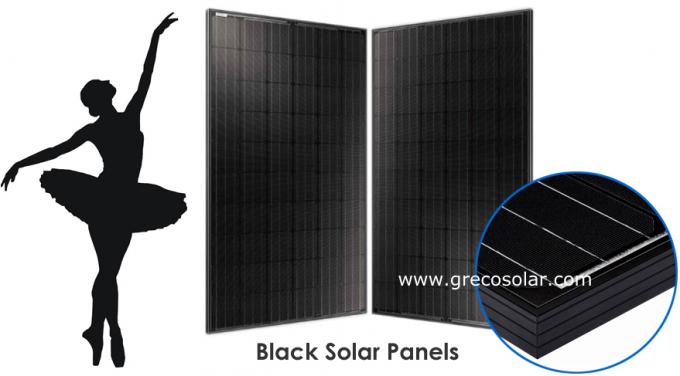 Черные панели солнечных батарей 240 ватт, Monocrystalline черные панели солнечных батарей